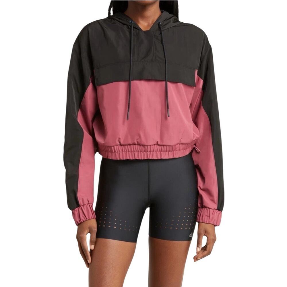 Alo Yoga International Anorak 2 - Toned Hoodie Color Black /mars Clay Size Small